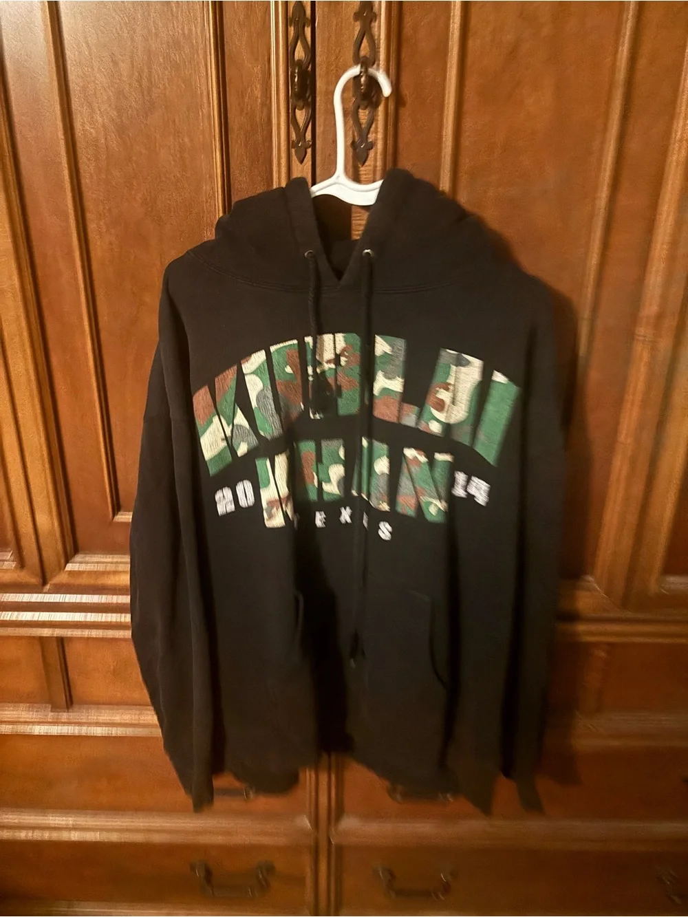 Kublai Khan TX 2014 Vintage Black Graphic Hoodie XL Metalcore